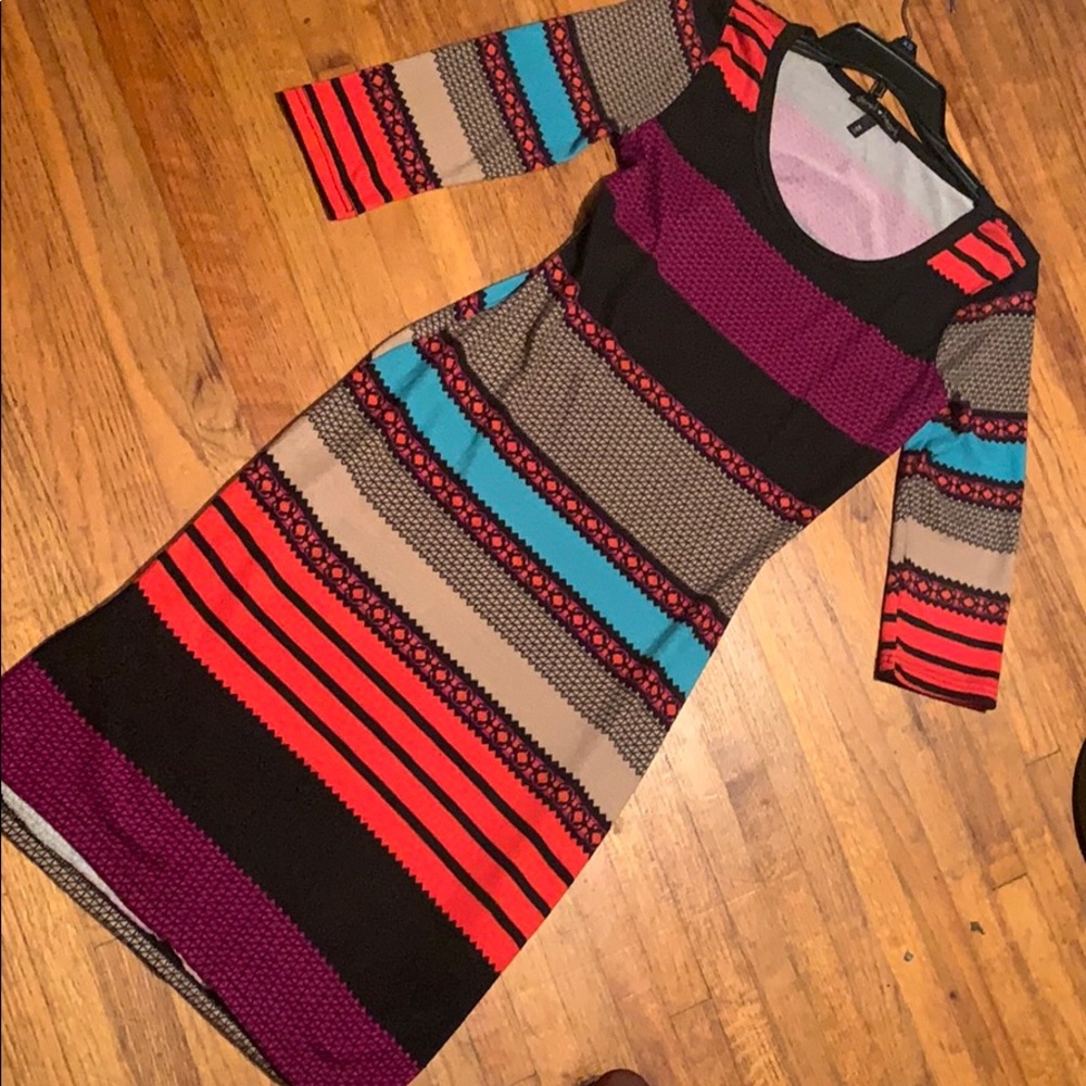 Derek heart bodycon sweater dress